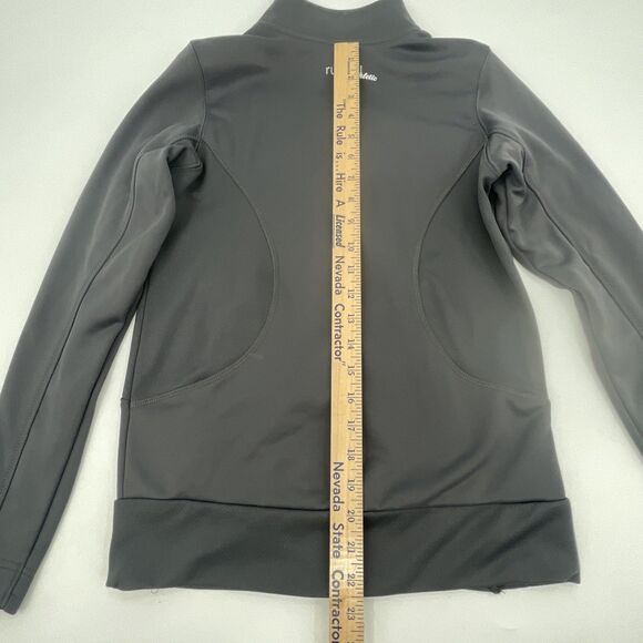 University of Hawaii Rainbow Warriors Full Zip Track Jacket S Gray Russell *FLAW - Picture 14 of 16